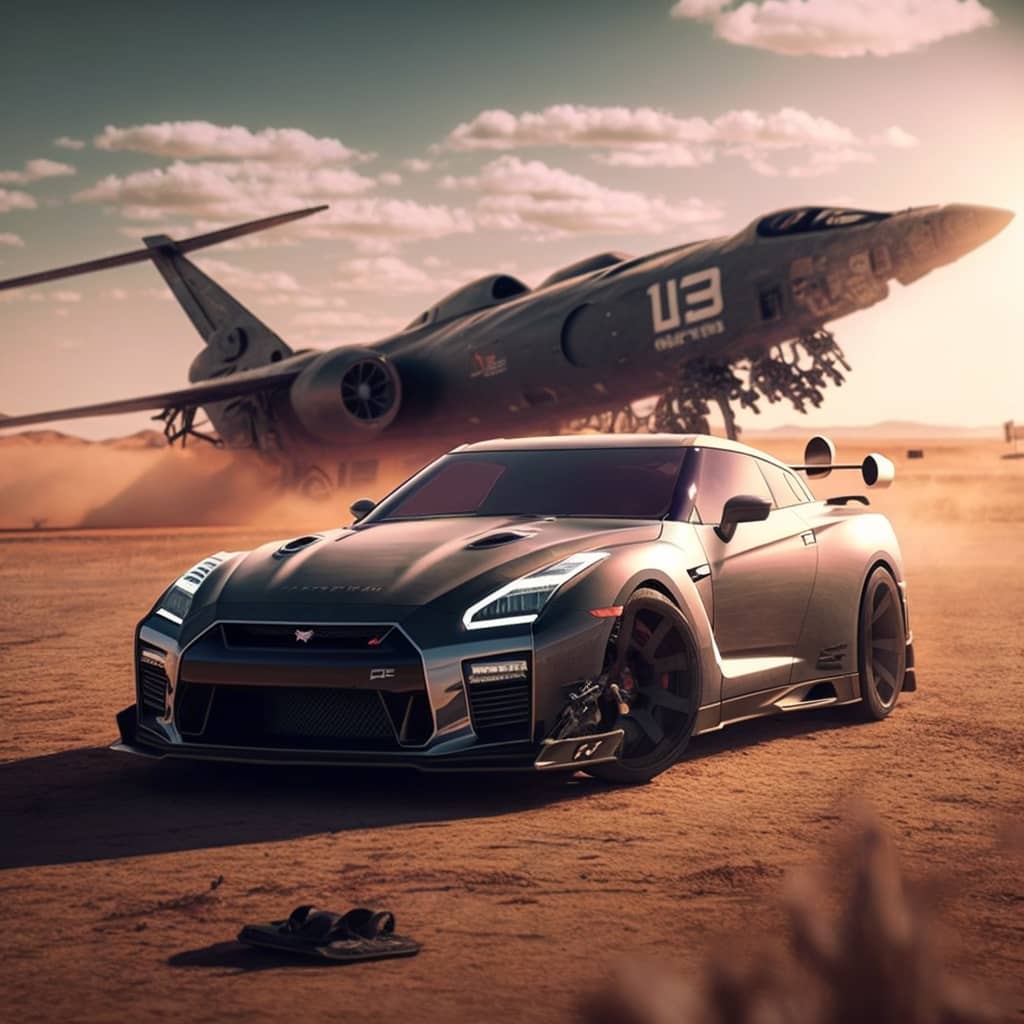 Nissan GT R driving faster than a fighter jet ultra reali 811f45e1 6e80 4354 ae40 42b0dcfc3414 1