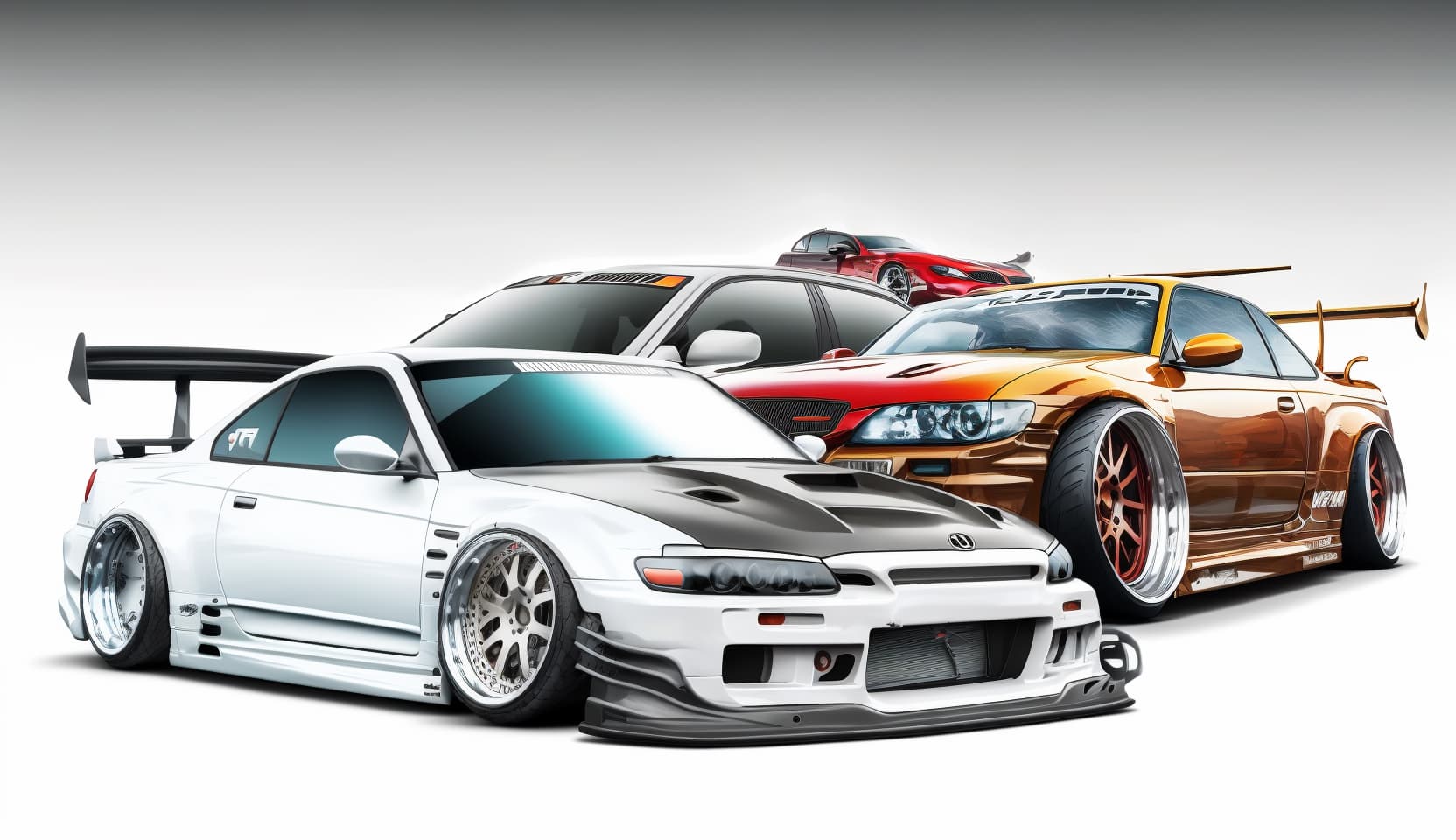 T88 34D Turbocharged Nissan S15 surrounded by 4 other JDM cc81629d 0c6b 4cf2 8f98 d71e48ea2f69 1