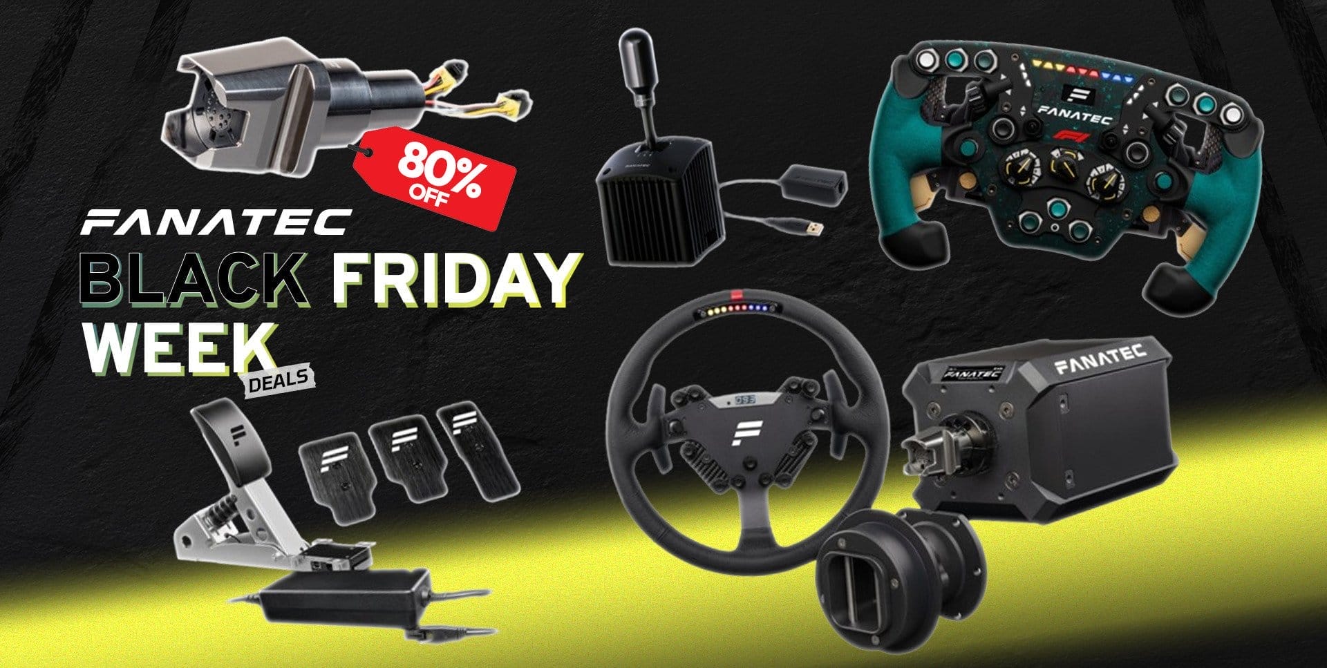Fanatec Discounts Sim Racing Hardware up to 80% for Black Friday